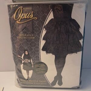 Costume black ruffle skirt women’s size 10-12